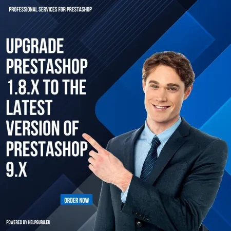 Zrobię aktualizacja Prestashop 8.x do  wersji Prestashop 9.x | HelpGuru.eu