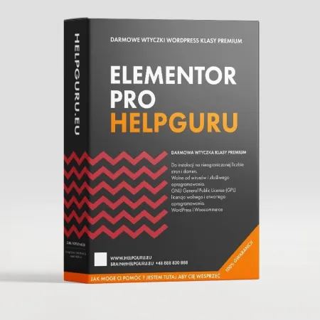 Elementor Pro - profesjonalne narzędzie do tworzenia stron - darmowa wtyczka WordPress klasy Premium | HelpGuru.eu