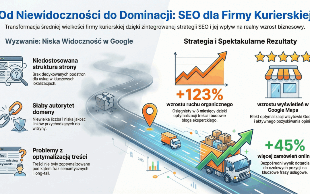 Case study pozycjonowanie firmy kurierskiej