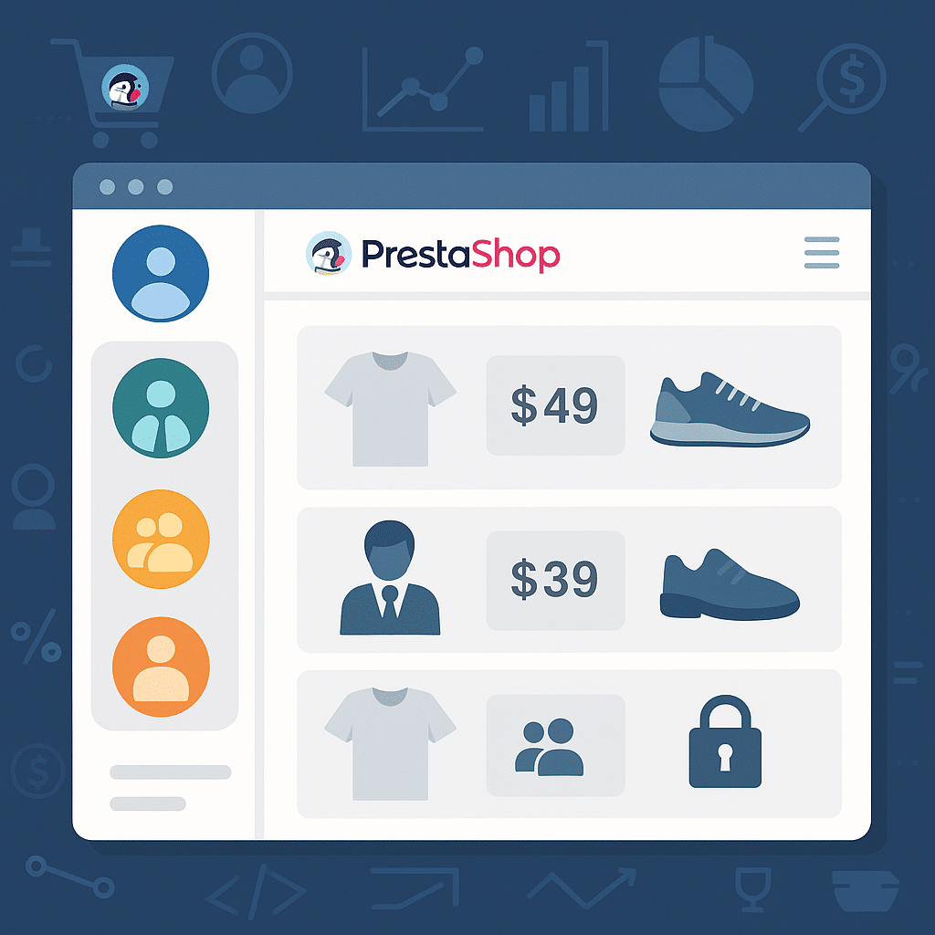Jak zrobić sklep B2B w PrestaShop 2026 (grupy klientów, ukryte ceny)