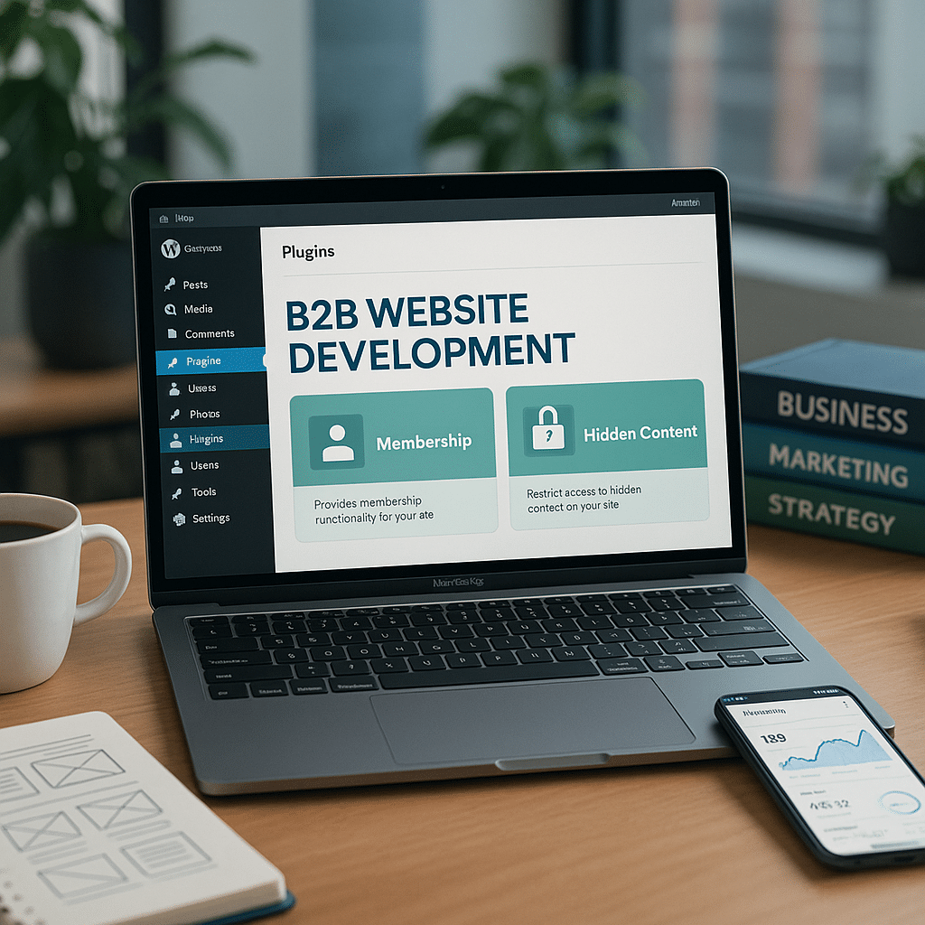 WordPress 2026 – jak zrobić stronę B2B (członkostwo, ukryte treści)