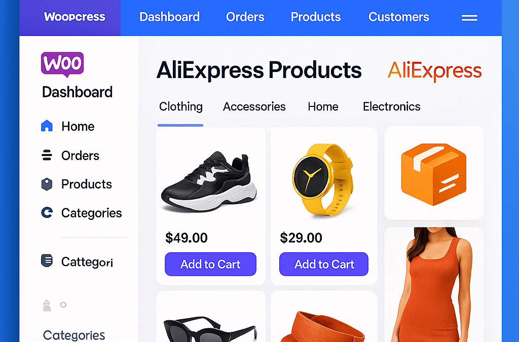 WordPress 2026 – jak zrobić stronę z dropshippingiem (WooCommerce + AliExpress)
