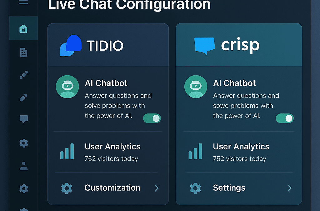 WordPress 2026 – konfiguracja live chat z AI (Tidio, Crisp)