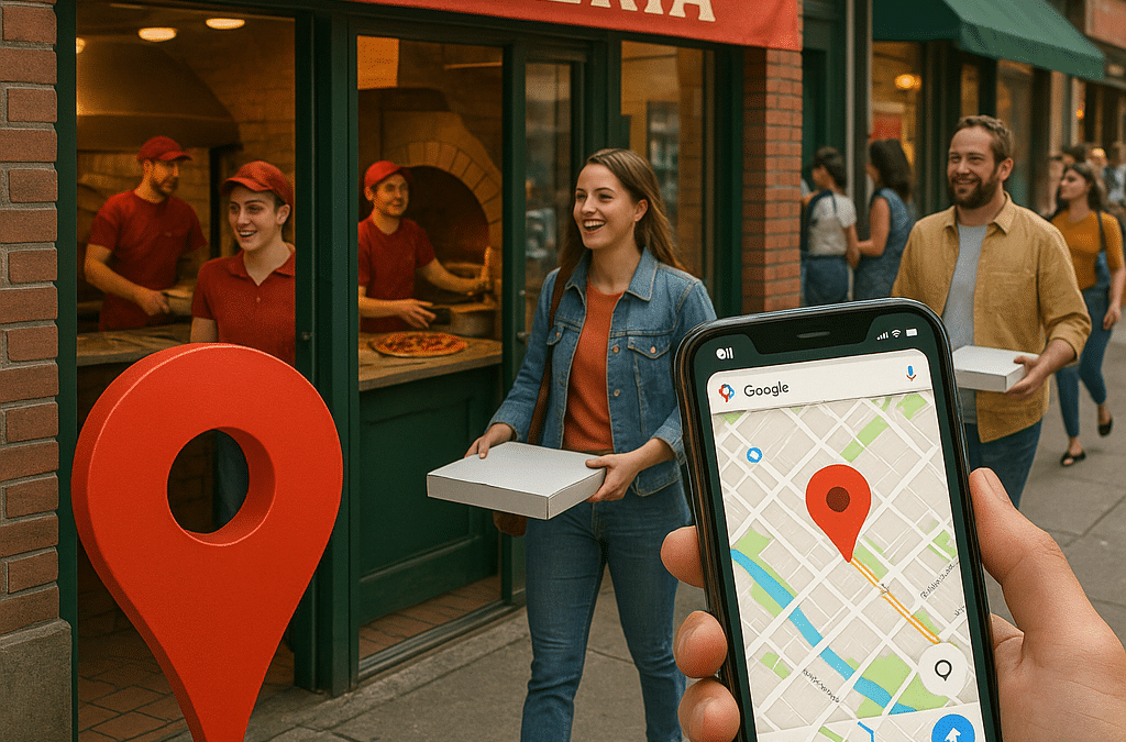 Case study wzrost sprzedazy pizzy dzieki mapom Google